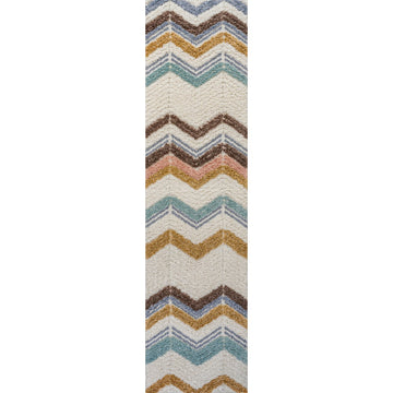 Elin Chevron High-low Area Rug